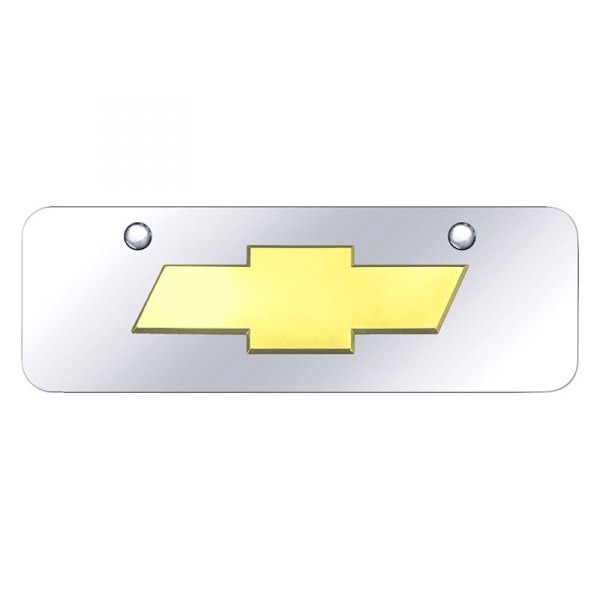 Autogold® - Mini Size License Plate with 3D Chevrolet New Emblem