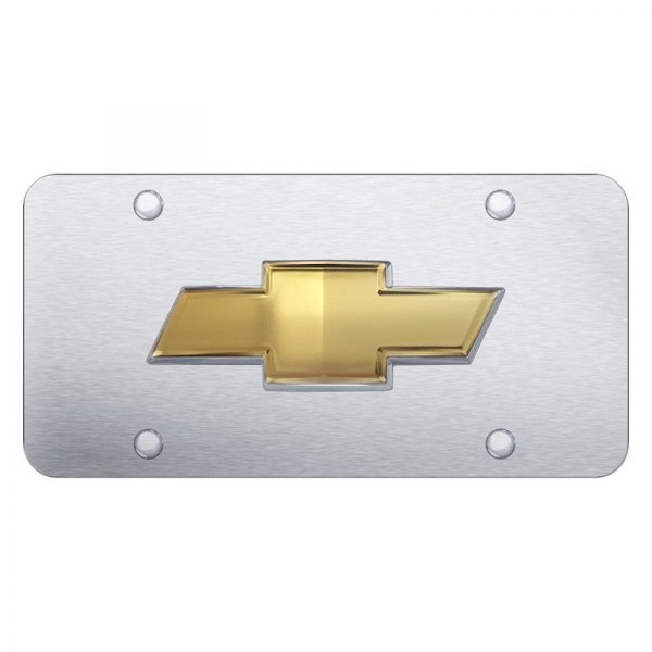 Autogold® - License Plate with 3D OEM Chevrolet Emblem