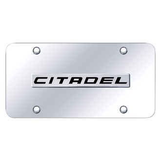 Autogold® - Chrome License Plate with 3D Chrome Citadel Logo
