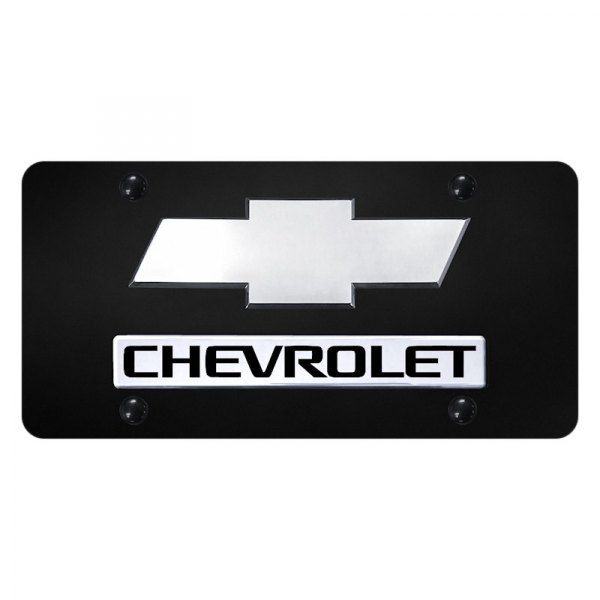 Autogold® - License Plate with 3D Chevrolet New Logo and Emblem