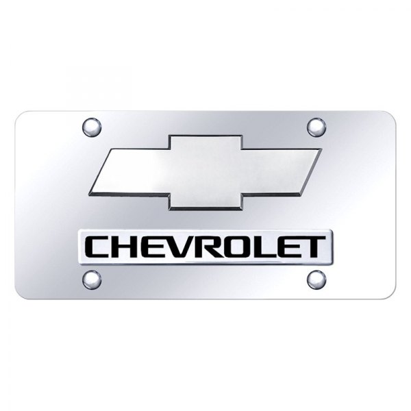 Autogold® - License Plate with 3D Chevrolet New Logo and Emblem
