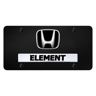 Autogold® - License Plate with 3D Element Logo and Honda Emblem