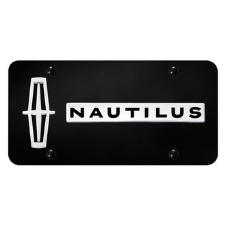 Autogold® - License Plate with 3D Chrome Nautilus Logo and Lincoln Emblem
