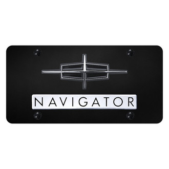 Autogold® - License Plate with Navigator Logo and Lincoln Emblem