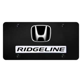Autogold® - License Plate with 3D Ridgeline Logo and Honda Emblem