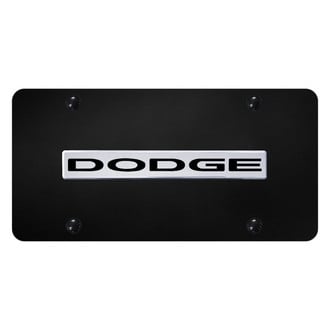 Autogold® - License Plate with 3D Dodge Logo