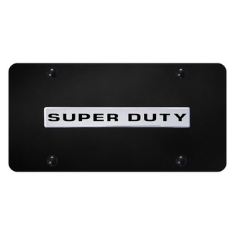 Autogold® - License Plate with 3D Chrome Super Duty Logo