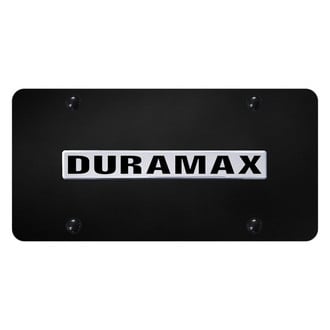 Autogold® - License Plate with 3D Chrome Duramax Logo
