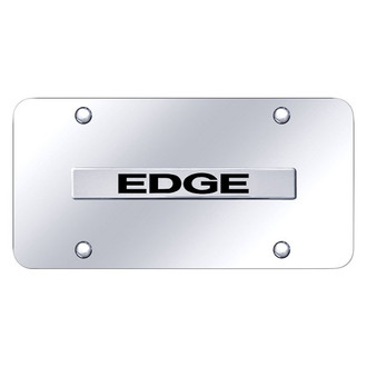 Autogold® - Chrome License Plate with 3D Chrome Edge Logo