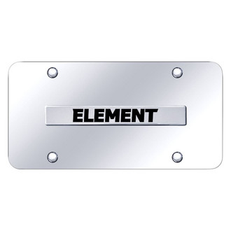 Autogold® - Chrome License Plate with 3D Chrome Element Logo