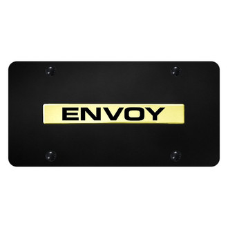 Autogold® - Black License Plate with 3D Gold Envoy Logo
