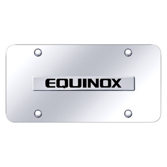 Autogold® - Chrome License Plate with 3D Chrome Equinox Logo