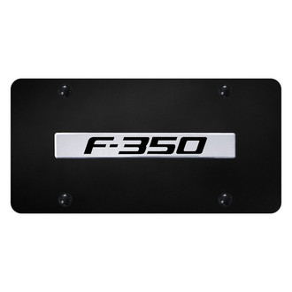 Autogold® - License Plate with 3D Chrome F-350 Logo