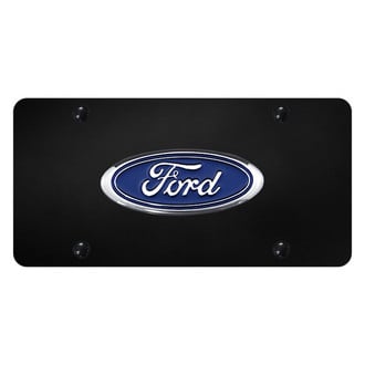 Autogold® - License Plate with 3D Chrome Ford Emblem