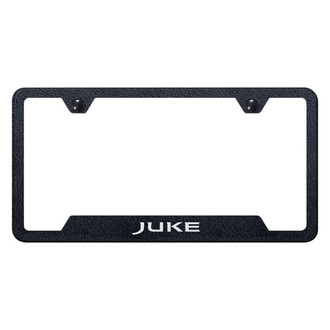 Autogold® - Rugged Black License Plate Frame with Laser Etched Juke Logo and Cut-Out