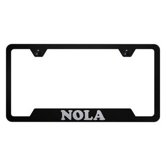 Autogold® - License Plate Frame with Laser Etched NOLA Logo and Cut-Out