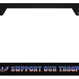 Autogold® - UV Printed Black License Plate Frame with SUT Eagle Logo