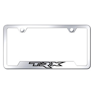 Autogold® - Chrome License Plate Frame with Laser Etched TRX Logo and Cut-Out