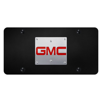 Autogold® - License Plate with 3D Brushed GMC New Emblem
