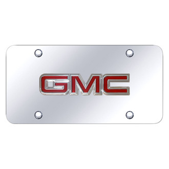 Autogold® - Chrome License Plate with 3D Chrome GMC OEM Logo