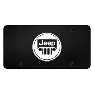 Autogold® - License Plate with 3D Jeep Emblem