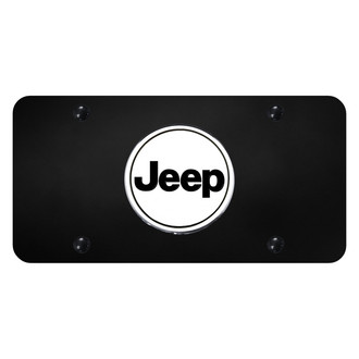 Autogold® - License Plate with OEM Style Chrome Jeep Logo