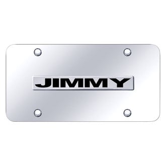 Autogold® - Chrome License Plate with 3D Chrome Jimmy Logo