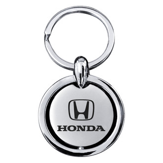Autogold® - Honda Revolver Silver Key Chain
