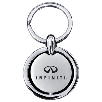 Autogold® - Infiniti Revolver Silver Key Chain