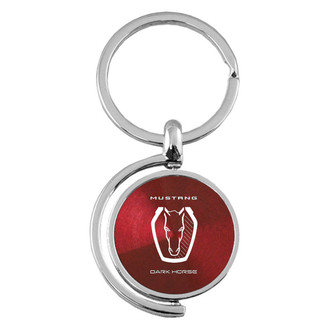 Autogold® - Dark Horse Burgundy Spinner Key Chain