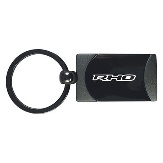 Autogold® - RHO Gun Metal Two-Tone Rectangular Key Chain