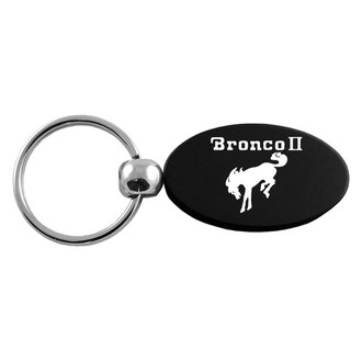 Autogold® - Bronco II Black Oval Key Chain