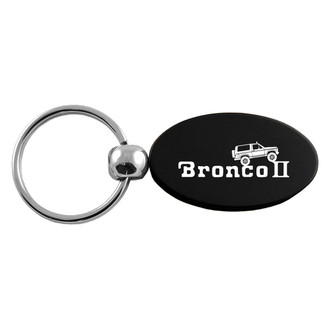 Autogold® - Bronco II Climbing Black Oval Key Chain