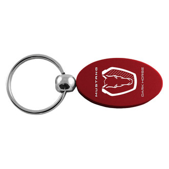 Autogold® - Dark Horse Burgundy Oval Key Chain