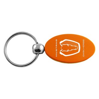 Autogold® - Dark Horse Orange Oval Key Chain