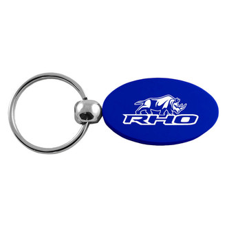 Autogold® - RHO Stacked Blue Oval Key Chain
