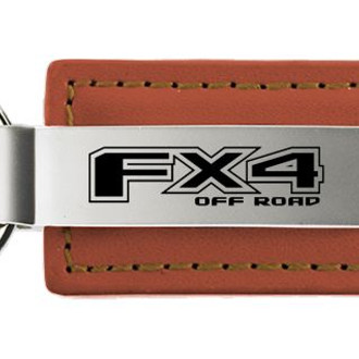 Autogold® - FX4 Brown Leather Key Chain