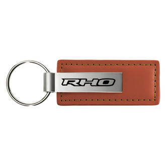 Autogold® - RHO Brown Leather Key Chain