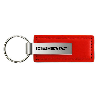 Autogold® - HPD Red Leather Key Chain