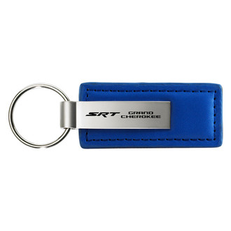 Autogold® - SRT Grand Cherokee Blue Leather Key Chain