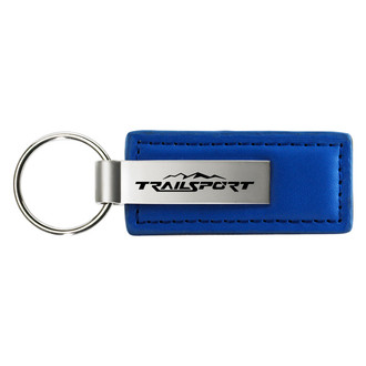 Autogold® - TrailSport Blue Leather Key Chain