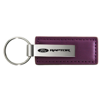 Autogold® - Raptor Purple Leather Key Chain