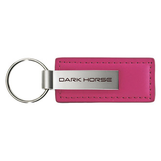Autogold® - Mustang Dark Horse Pink Leather Key Chain