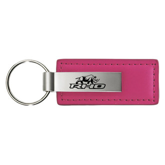 Autogold® - RHO Stacked Pink Leather Key Chain