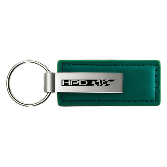 Autogold® - HPD Green Leather Key Chain