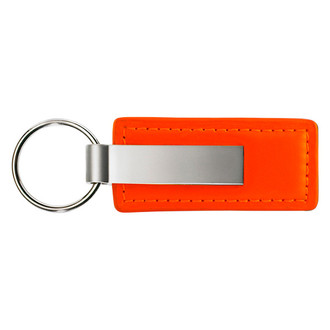 Autogold® - Blank Orange Leather Key Chain