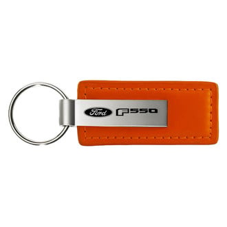 Autogold® - F-550 Orange Leather Key Chain