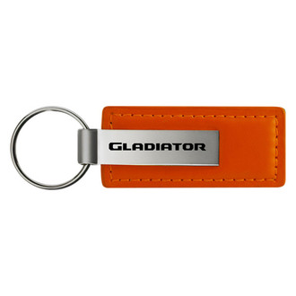 Autogold® - Gladiator Orange Leather Key Chain