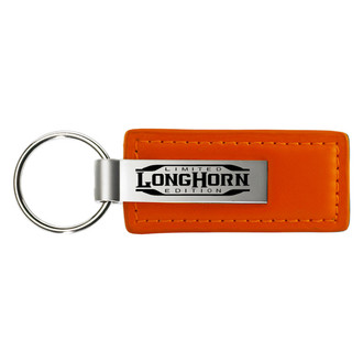 Autogold® - Longhorn Limited Edition Orange Leather Key Chain