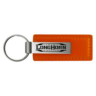 Autogold® - Longhorn Laramie Orange Leather Key Chain